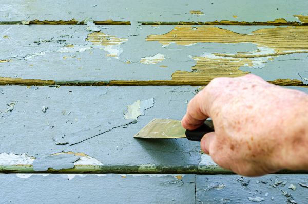 Porch Paint Removal